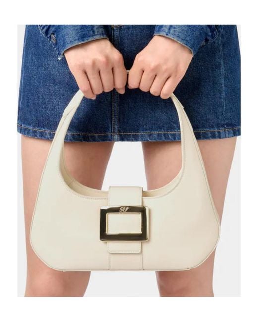 Roger Vivier Natural Belle Vivier Hobo Bag