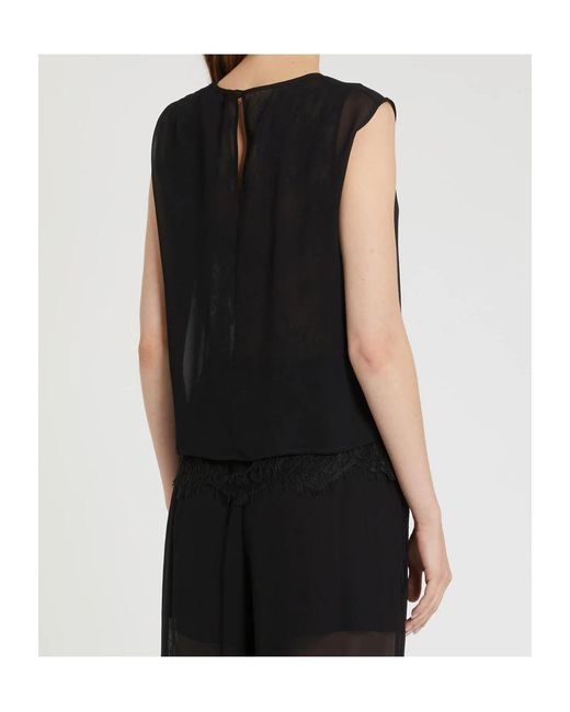 Marella Black Mllcrea Top