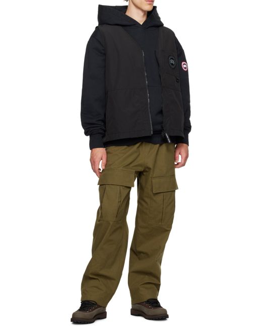 Canada Goose Black Canmore Logo Vest for men