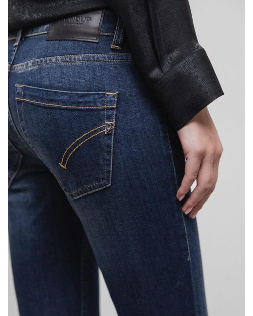 Dondup Blue Tapered Denim Trousers