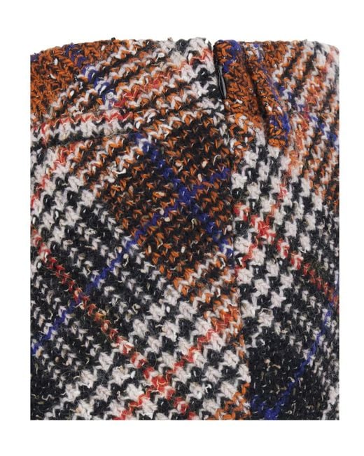 Missoni Multicolor Zigzag Motif Tweed Skirt