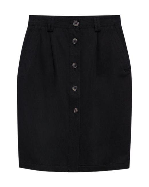 Anine Bing Black Belt Loop Skirt