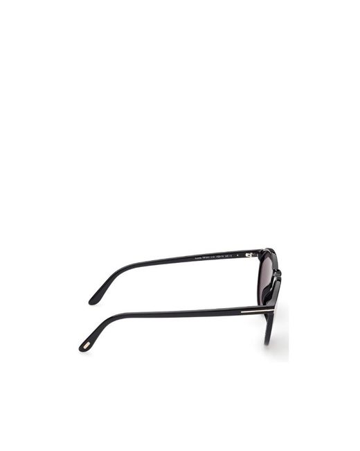 Tom Ford White Eyewear Round Frame Sunglasses for men