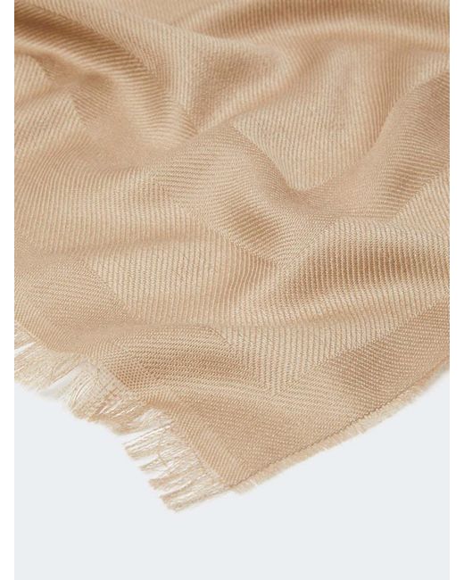 Weekend by Maxmara Natural Jacquard-Knit Wool And Silk Stole