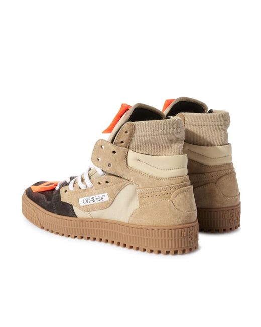 Off-White c/o Virgil Abloh Brown Off-Court 3.0 Lace-Up Sneakers for men