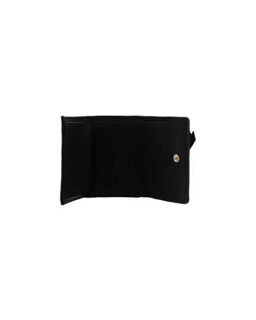 Chloé Black Alphabet Tri-Fold Compact Wallet