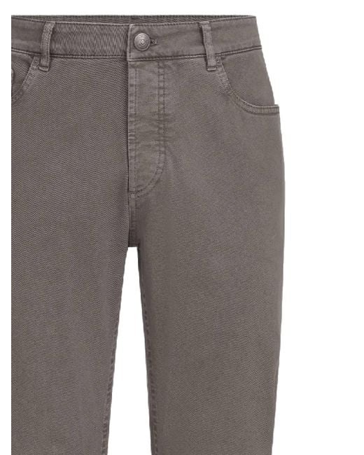 Brunello Cucinelli Gray Belt Loop Jeans for men