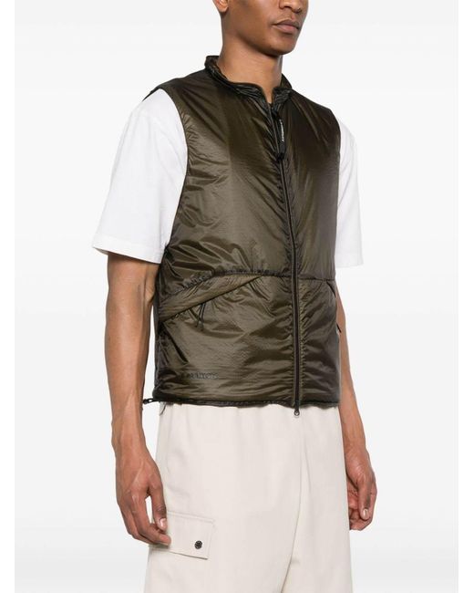 C P Company Green Nada Shell Lens-Detail Vest for men