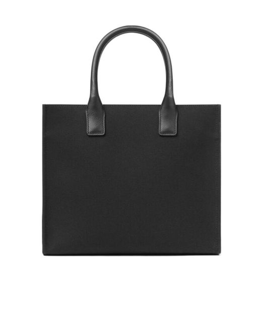 Versace Black Medusa Logo Embossed Tote Bag