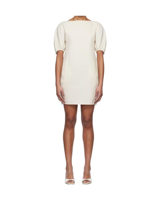 Staud White Didi Mini Dress