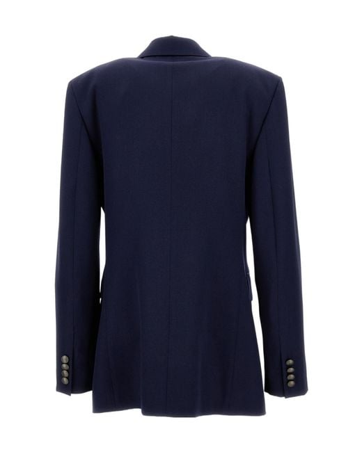 Ralph Lauren Blue Ramona Double-Breasted Blazer