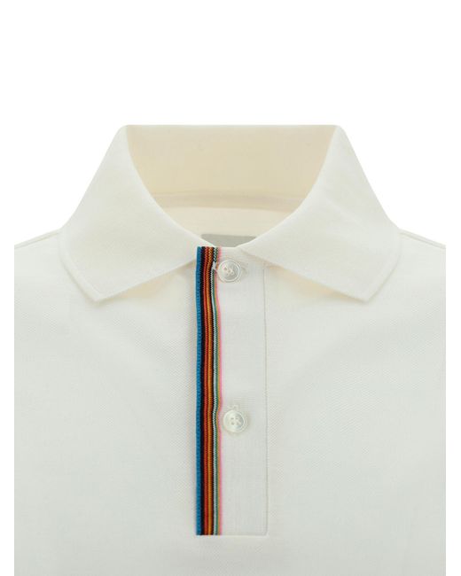 Paul Smith White Short-Sleeved Polo Shirt for men
