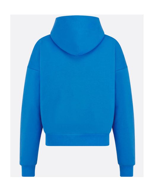 Dior Blue And Lewis Hamilton Cd Diamond Hooded Sweatshirt for men