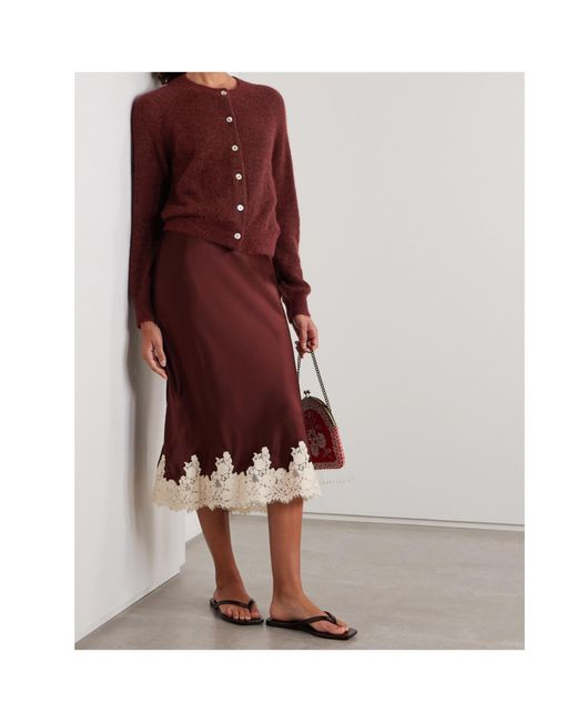 Doen Red Long-Sleeve Cardigan