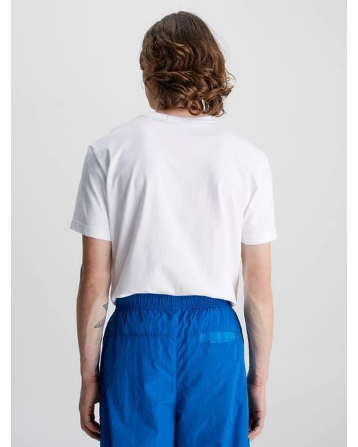 Calvin Klein White Logo T-Shirt for men