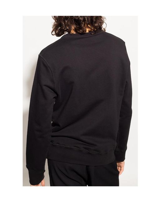 McQueen Blue Graphic-Print Crewneck Sweatshirt for men