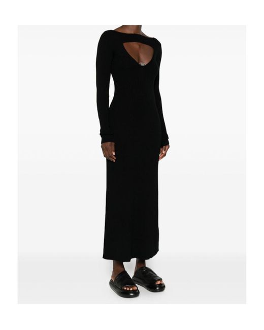DIESEL Black M-Oloni Cut-Out Detailed Knitted Dress