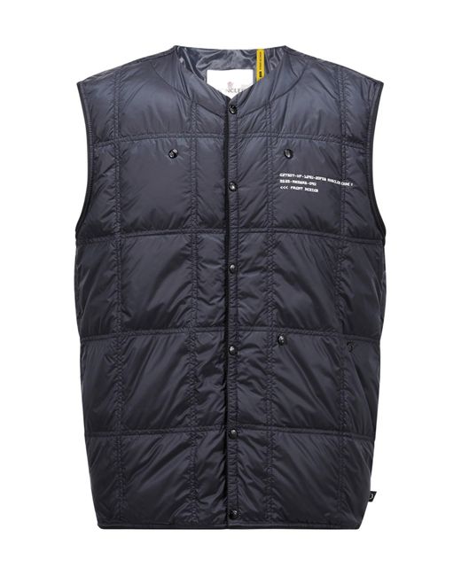 Moncler Blue X Frgmt Vaile Packable Down Gilet for men