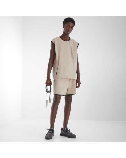 Fendi Natural Logo Printed Bermuda Shorts for men