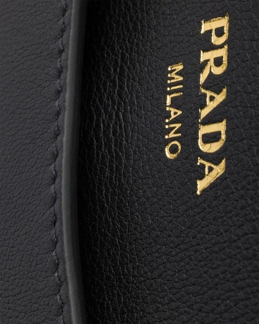 Prada Black Prelude Medium Leather Handbag