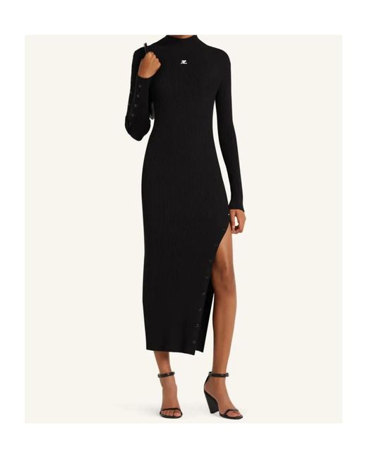 Courreges Black Courrèges Reedition Knit Dress