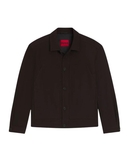 BOSS Men's Black Long Sleeve Casual Jacket