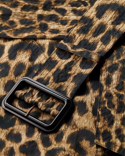 Saint Laurent Multicolor Long-Sleeved Trench Coat