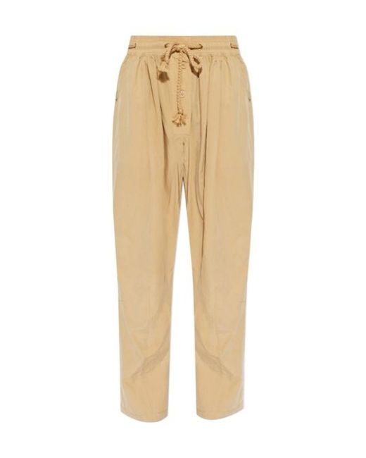 Isabel Marant Natural Falcona Drawstring Pants