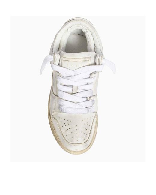 1989 STUDIO White Perforated Low-Top Sneakers for men