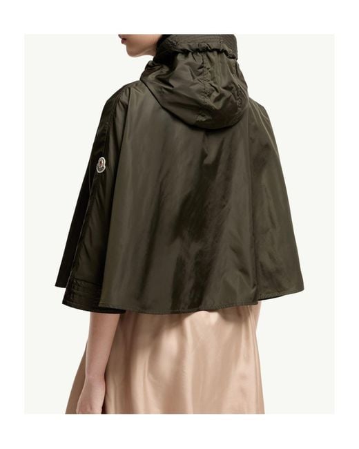 Moncler Green Hooded Cape