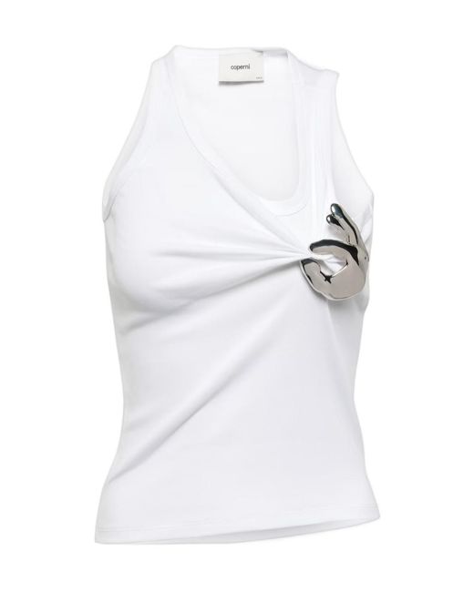Coperni White Emoji-Decorated Vest