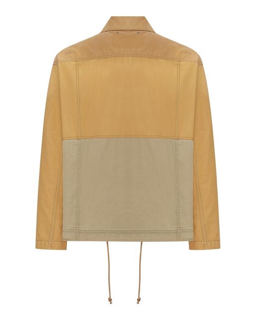Golden Goose Deluxe Brand Natural Collared Pocket Detailed Jacket for men