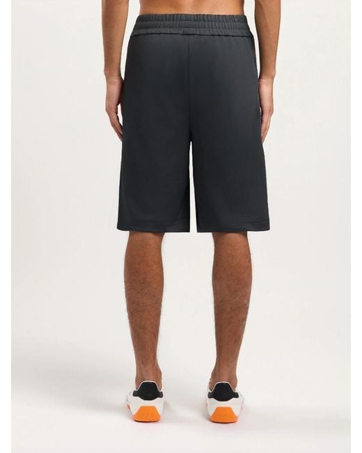 Palm Angels Gray Classic Logo Track Shorts for men