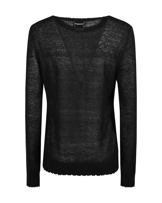 Pinko Black Long-Sleeved Pullover