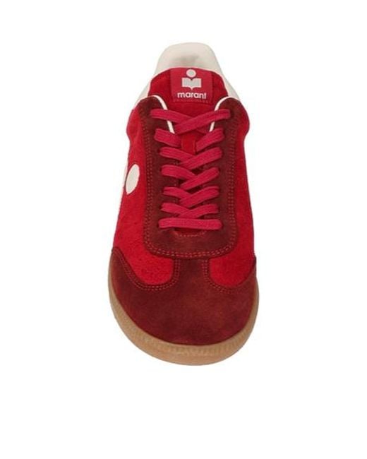 Isabel Marant Red Colorblock Lowtop Casual Shoes
