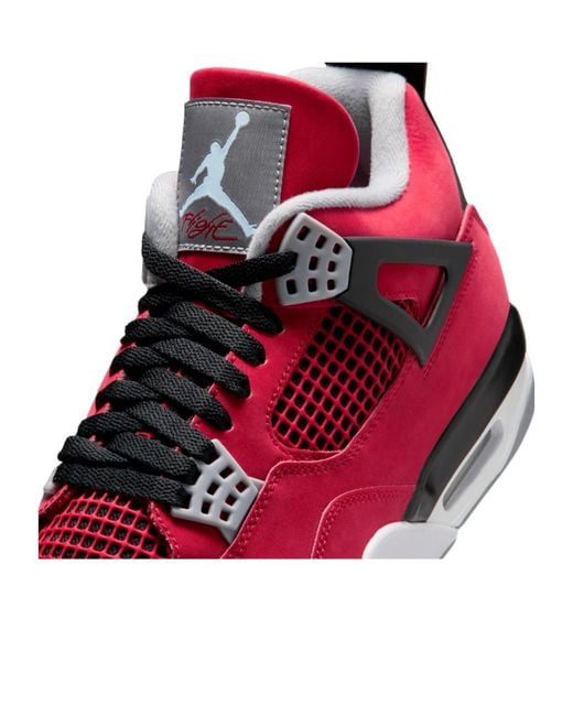 Nike Red Air Jordan 4 Sneakers for men