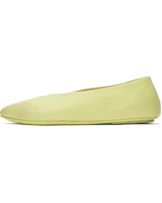 Marsèll Yellow Sfoglia Ballet Flats