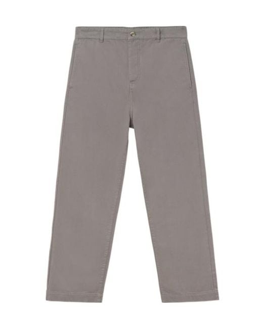 GIMAGUAS Gray Casual Pants With Belt Loops for men