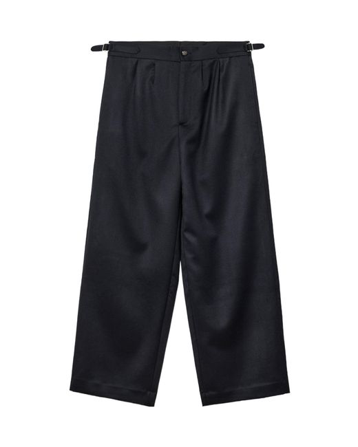 Bode Blue Wide-Leg Casual Pants for men