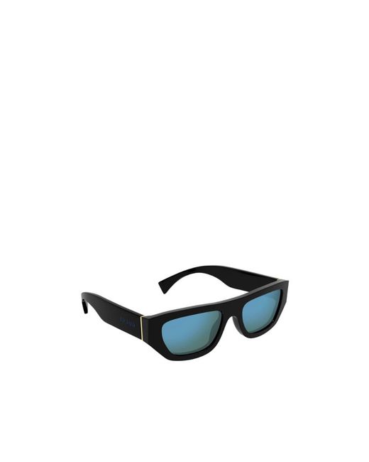 Gucci Blue Eyewear Rectangular Frame Sunglasses