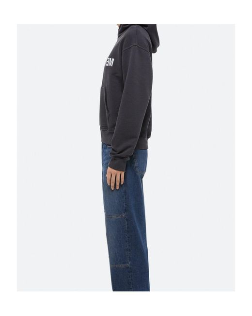Helmut Lang Blue Meatpacking Hoodie for men