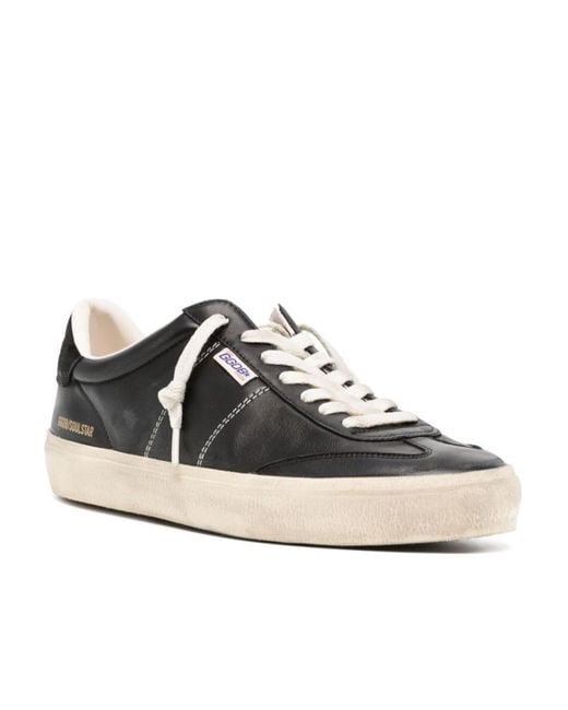 Golden Goose Deluxe Brand Black Soul Star Low-Top Sneakers for men