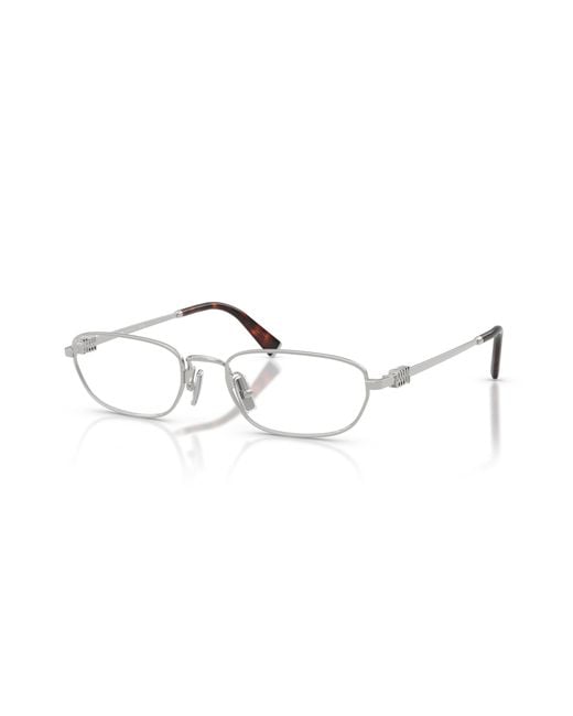 Miu Miu White Full Frame Glasses