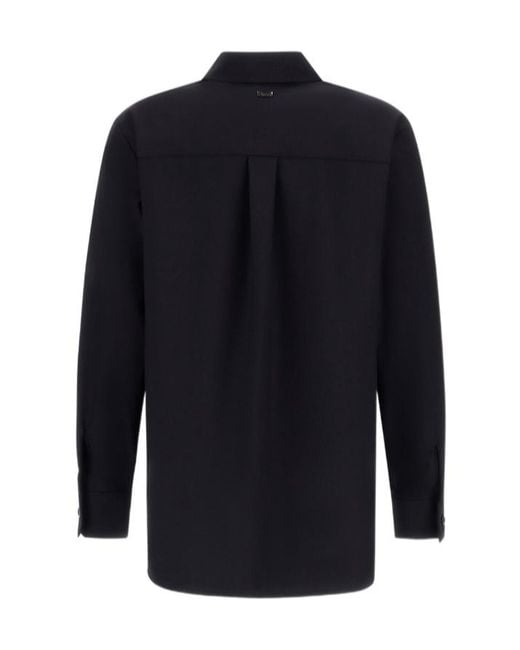 Herno Blue Flap-Pocket Buttoned Shirt