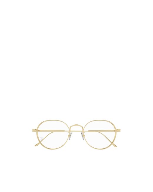 Cartier White Oval Frame Glasses for men