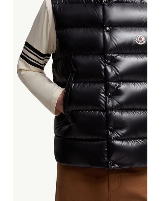 Moncler Black Tibb Down Vest for men