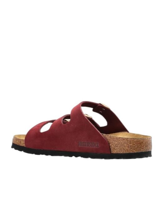 Birkenstock Brown Florida Fresh Triple-Strapped Slides