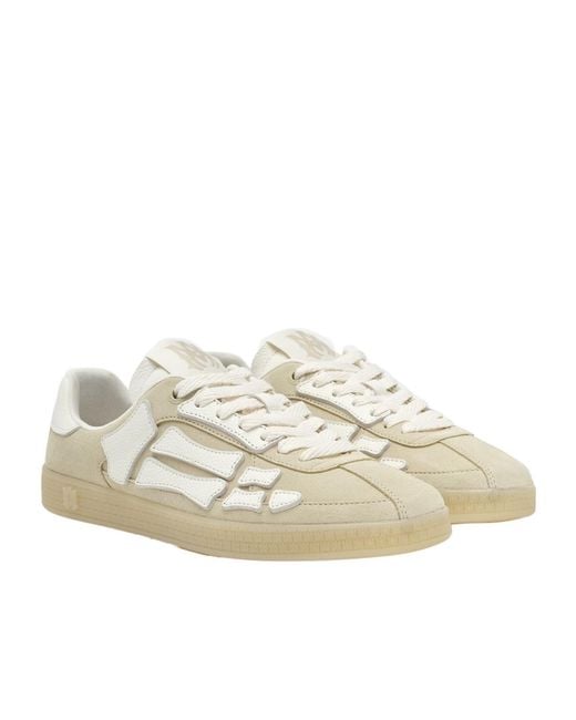 Amiri White Pacific Bones Almond Toe Sneakers