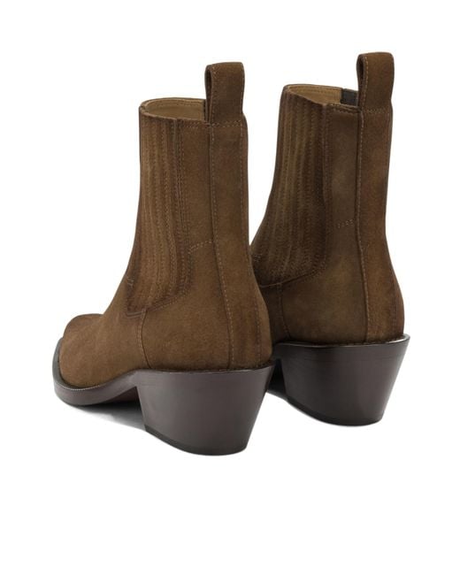 Henderson Brown Pointed-Toe Ankle Boots