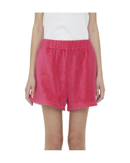 Moncler Pink Terrycloth Shorts
